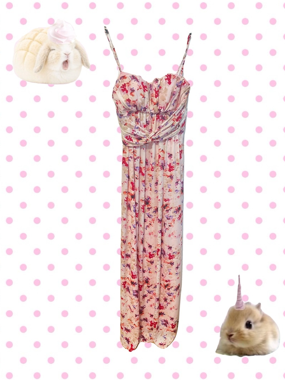 Floral Pink Maxi Dress
